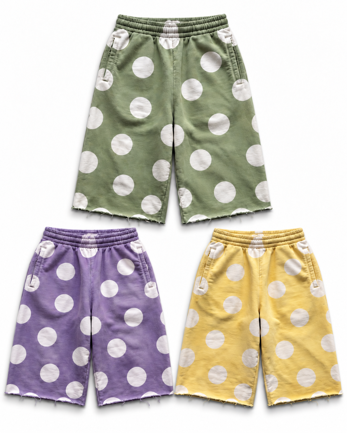 'POLKA' 3/4 SHORTS